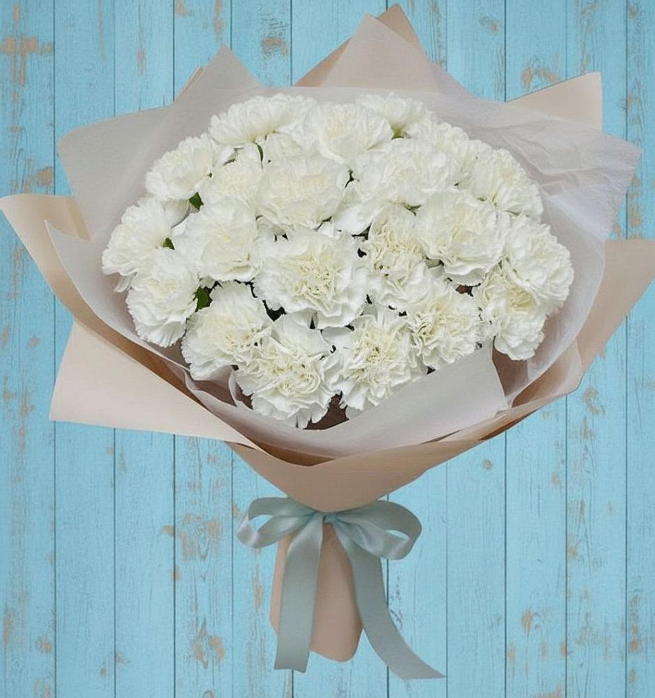 Букет цветов из: Гвоздики в Троицко-Печорске