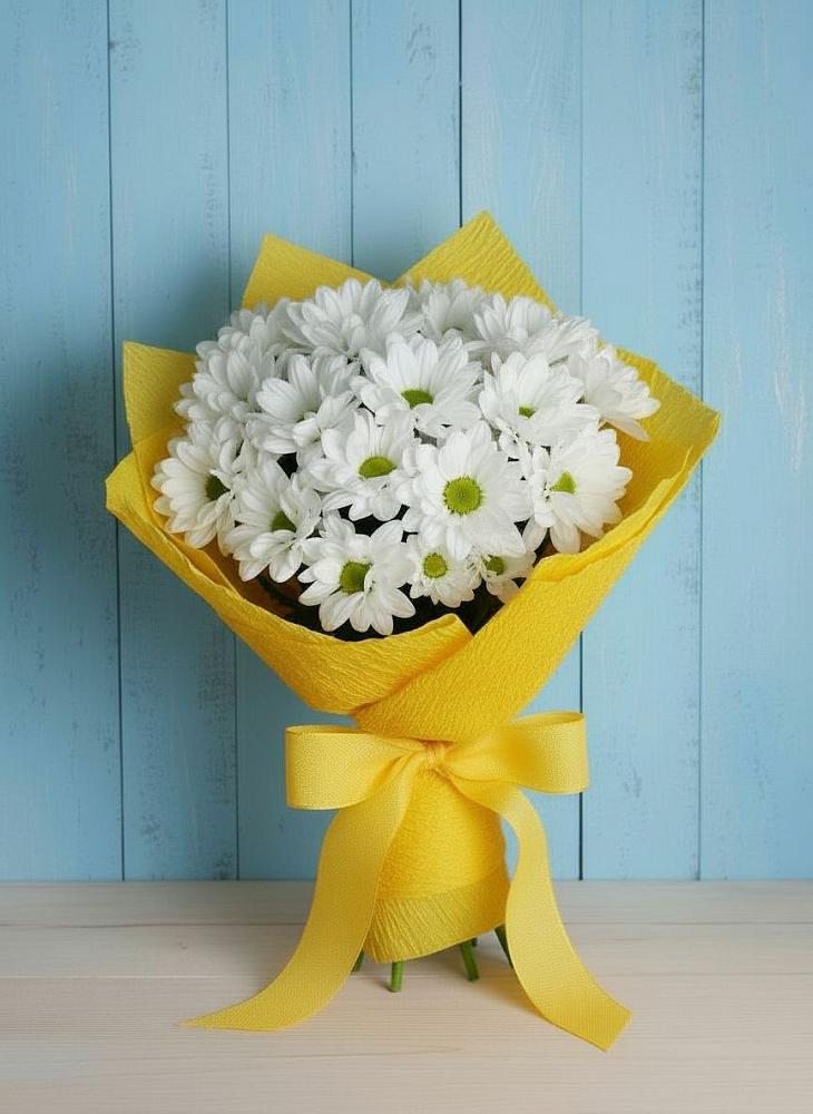 Букет цветов из: Хризантемы в Троицко-Печорске