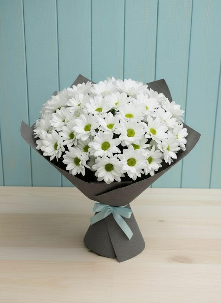 Букет цветов из: Хризантемы в Троицко-Печорске