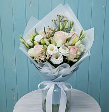 Букет цветов из:  Розы и Лизиантусы #REPLACE_PRED# Троицко-Печорске