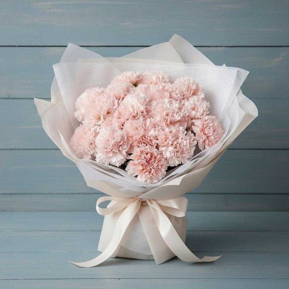 Букет цветов из: Гвоздики в Троицко-Печорске