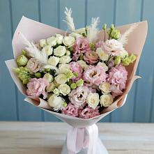 Букет цветов из:  Альстромерии и Розы в Троицко-Печорске